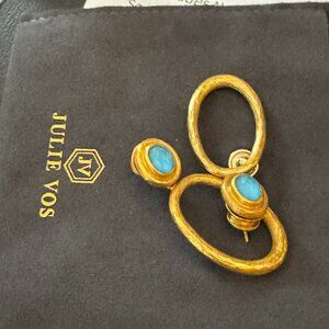 Julie Vos Iridescent Pacific Blue Simone earrings